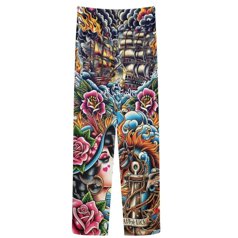 MESH Tattoo Pants Conceptual Subculture One Size fits Small Medium Beach Cover - Picture 4 of 8